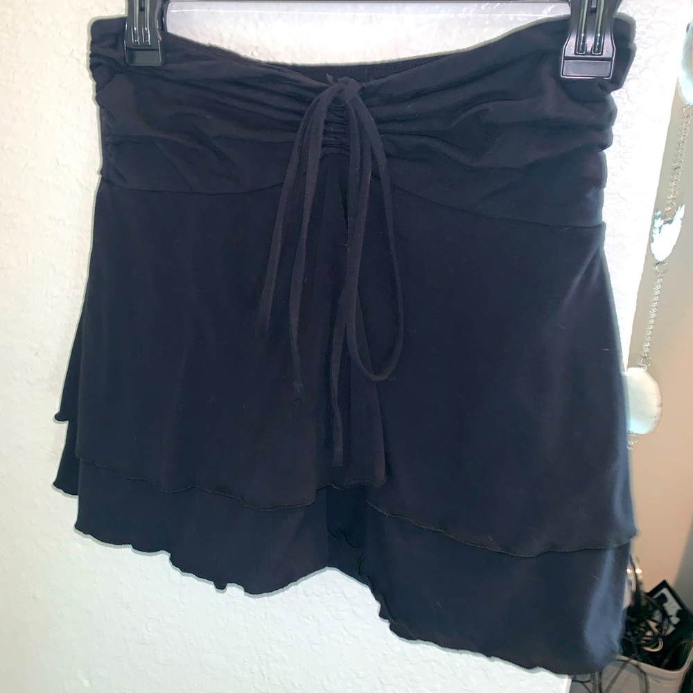 Black tie skirt